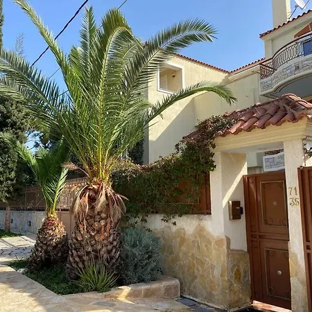 Ferienwohnung Pool Garden House Near The Sea Vári Exterior foto